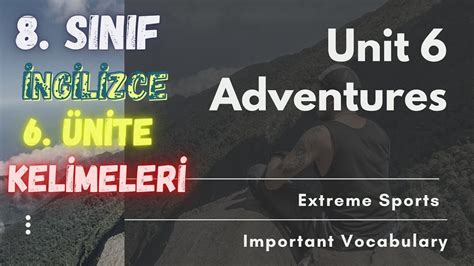 ingilizce adventure kelimeleri